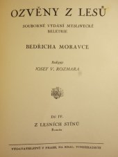 kniha Z lesních stínů román, Olga Rozmarová 1937