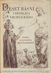 kniha Deset básní Jaroslava Vrchlického, [pseud.], SNKLHU  1958