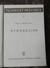 kniha Hydraulika, Státní nakladatelství technické literatury 1966