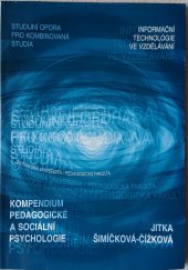 kniha Kompendium sociální a pedagogické psychologie, Ostravská univerzita, Pedagogická fakulta 2004