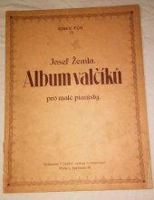 kniha Album valčíků pro malé pianisty Edice F.Ch. 23, F. Chadím 1922