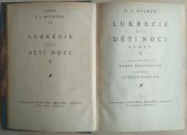 kniha Lukrecie čili Děti noci [Díl] 1., 2. Román., František Jiroušek 1924