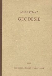 kniha Geodesie Pomůcka pro ... inž. kádry, SNTL 1953
