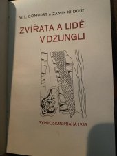 kniha Zvířata a lidé v džungli, Symposion, Rudolf Škeřík 1933