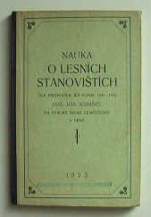 kniha Nauka o lesních stanovištích dle přednášek, jež konal 1922-1923 Ing. Josef Konšel na vysoké škole zemědělské v Brně, Kulturní komise spolku posluchačů lesního inženýrství na vys. škole zeměděl. 1923