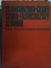 kniha Francouzsko-český a česko-francouzský slovník, SPN 1971