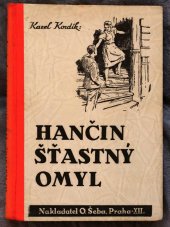 kniha Hančin šťastný omyl Dívčí románek, O. Šeba 1945