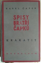 kniha Krakatit román, Aventinum 1928