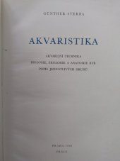 kniha Akvaristika Akvarijní technika - biologie, ekologie a anatomie ryb - popis jednotlivých druhů, Práce 1960