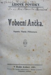 kniha Vobecní Ančka, s.n. 1920