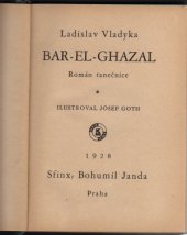 kniha Bar-el-Ghazal román tanečnice, Sfinx 1928