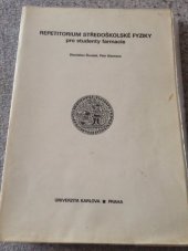 kniha Repetitorium středoškolské fyziky pro studenty farmacie, Karolinum  1991