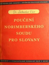 kniha Poučení norimberského soudu pro Slovany, Zář, tiskové a vydavatelské podniky 1947