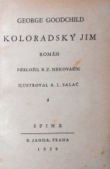 kniha Koloradský Jim Román, B. Janda 1928