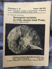 kniha Geologická vycházka do křídy západní části Prahy (Vidovle a Bělohorská pláň), L. Souček [distributor] 1937