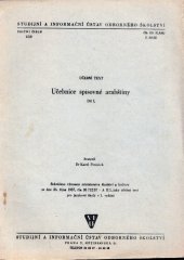 kniha Učebnice spisovné arabštiny 1. díl [pomocná kniha pro jazykové školy]., Státní pedagogické nakladatelství 1965