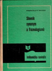 kniha Slovník synonym a frazeologismů, Novinář 1979