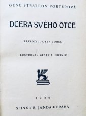 kniha Dcera svého otce, Sfinx, Bohumil Janda 1926