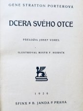 kniha Dcera svého otce, Sfinx, Bohumil Janda 1926