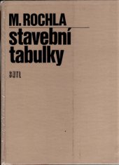 kniha Stavební tabulky, SNTL 1987