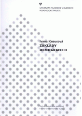 kniha Základy demografie II, Univerzita Palackého v Olomouci 2008