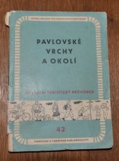 kniha Pavlovské vrchy a okolí, Sportovní a turistické nakladatelství 1958