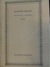 kniha Epikurova zahrada Thais, SNKLHU  1955