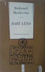 kniha Babí léto Verše z pozůstalosti, Československý spisovatel 1958