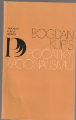 kniha Počátky racionalismu, Mladá fronta 1977