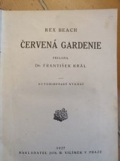 kniha Červená gardenie, Jos. R. Vilímek 1927
