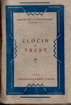 kniha Zločin a trest sv. I., Kvasnička a Hampl 1925