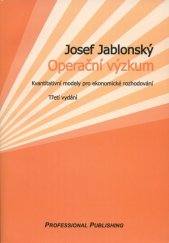 kniha Operační výzkum kvantitativní modely pro ekonomické rozhodování, Professional Publishing 2002