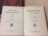 kniha Kritické spisy Jana Nerudy. 2, - Divadlo., F. Topič 1908