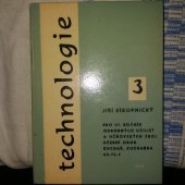 kniha Technologie pro 3. ročník odborných učilišť a učňovských škol, učební obor kuchař, kuchařka, SPN 1977