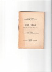 kniha Mezi umělci žert o jednom jednání, F. Šimáček 1896