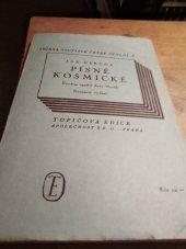 kniha Písně kosmické, Topičova edice 1947