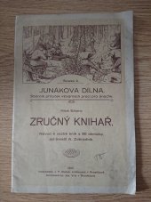 kniha Zručný knihař Návod k vazbě knih, Buček 1925
