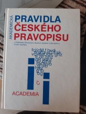 kniha Pravidla českého pravopisu s dodatkem Ministerstva školství, mládeže a tělovýchovy České republiky, Academia 1993