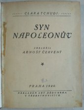 kniha Syn Napoleonův, Antonín Dědourek 1920