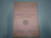 kniha Počátky helénské civilisace, Univerzita Karlova, Filozofická fakulta 1949