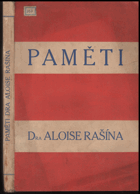 kniha Paměti Dra Aloise Rašína, s.n. 1929