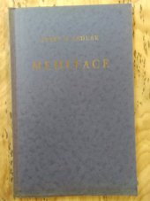 kniha Meditace z let 1916-1930, Julius Sedlák 1938