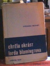 kniha Chtěla okrást lorda Blamingtona poesie a analysa, Jan Fromek 1930