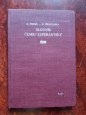 kniha Slovník česko-esperantský (25.000 slov), s.n. 1914