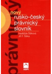 kniha Nový rusko-český právnický slovník, ASPI  2002