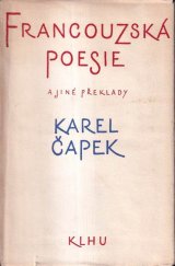 kniha Francouzská poesie (překlady), Fr. Borový 1940