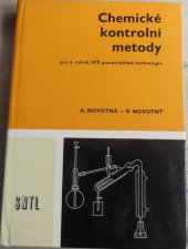 kniha Chemické kontrolní metody učebnice pro 4. roč. stř. prům. školy potrav. technologie, SNTL 1987