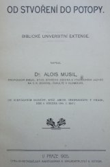 kniha Od stvoření do potopy biblické universitní extense, Cyrilo-Methodějská knihtiskárna a nakladatelství V. Kotrba 1905