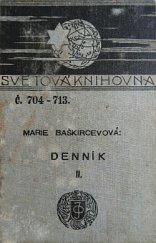 kniha Denník Marie Baškircevové 2., J. Otto 1908