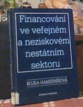 kniha Financování ve veřejném a neziskovém nestátním sektoru, Eurolex Bohemia 2000